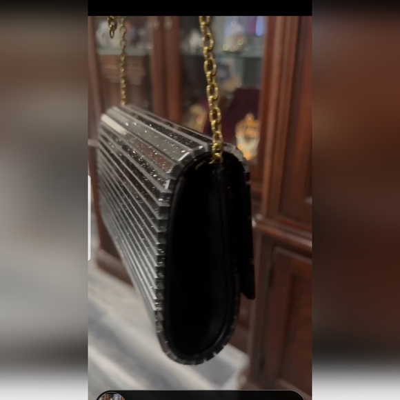 Elegant Black Embellished Shoulder Bag From KURT GEIGER!  NEW!!! - Picture 6 of 6